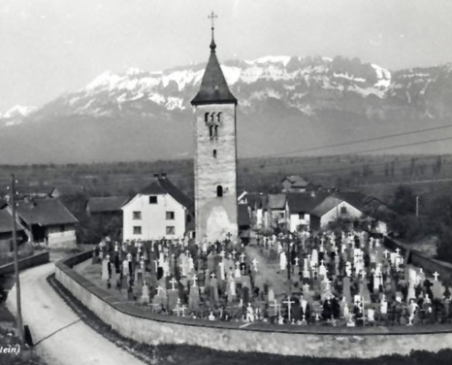 Friedhof Schaan ca. 1930