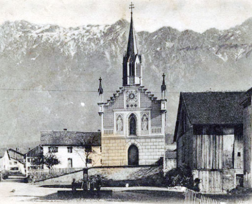 Kirche St. Peter ca. 1900 Schaan